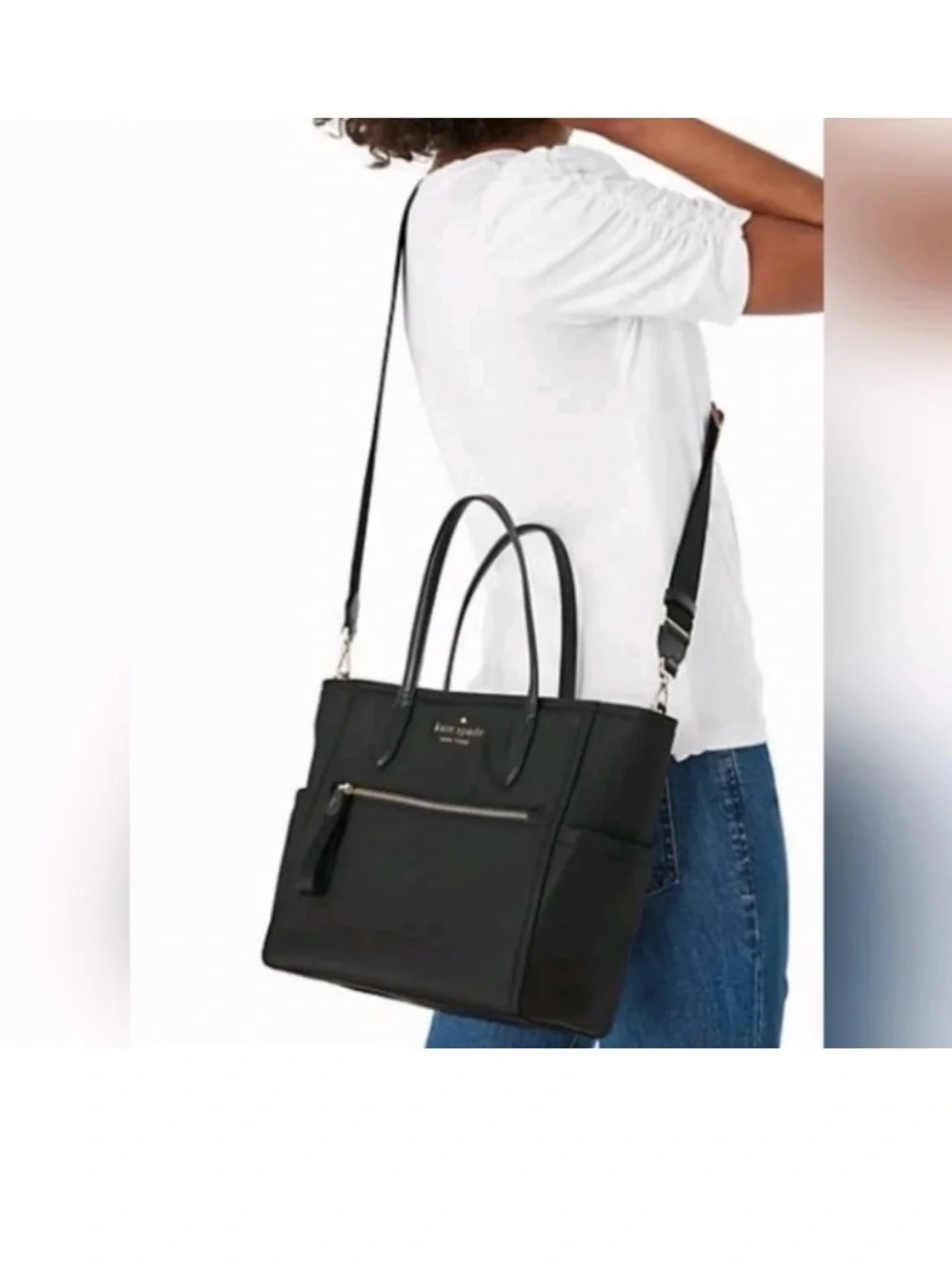 Kate Spade New York Chelsea Medium Satchel W/ Crossbody Strap New Nylon WKR00566